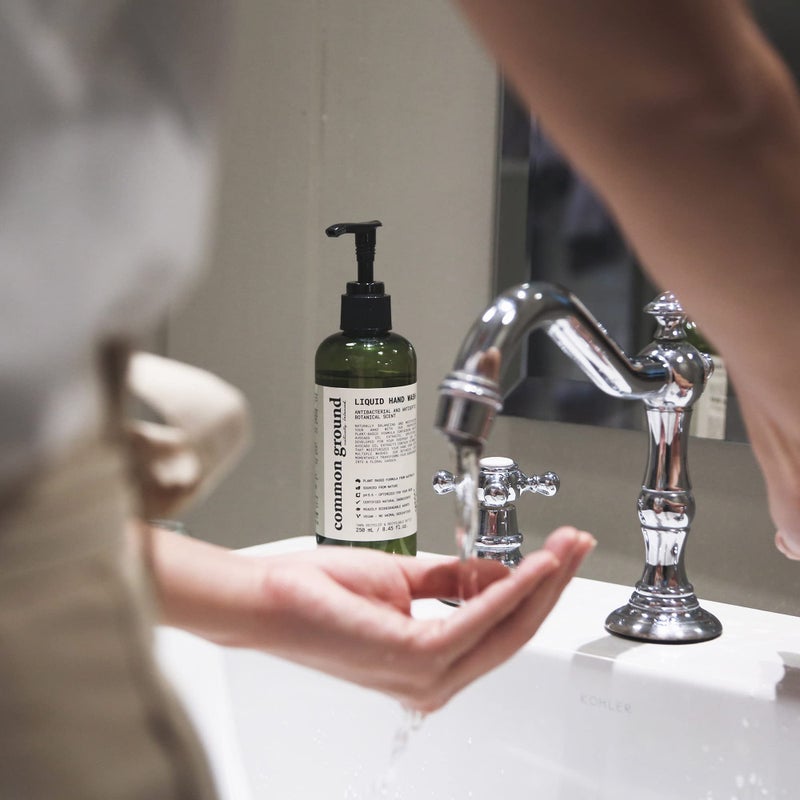 COMMON GROUND Natural Hand Wash Soap - Paraben & Cruelty Free - Daily - Vegan, Plant-Based, Avocado Oil - For All, Men, Women, Eczema, Sensitive Skin 8.4 Fl Oz (3 Pack) - Image 2